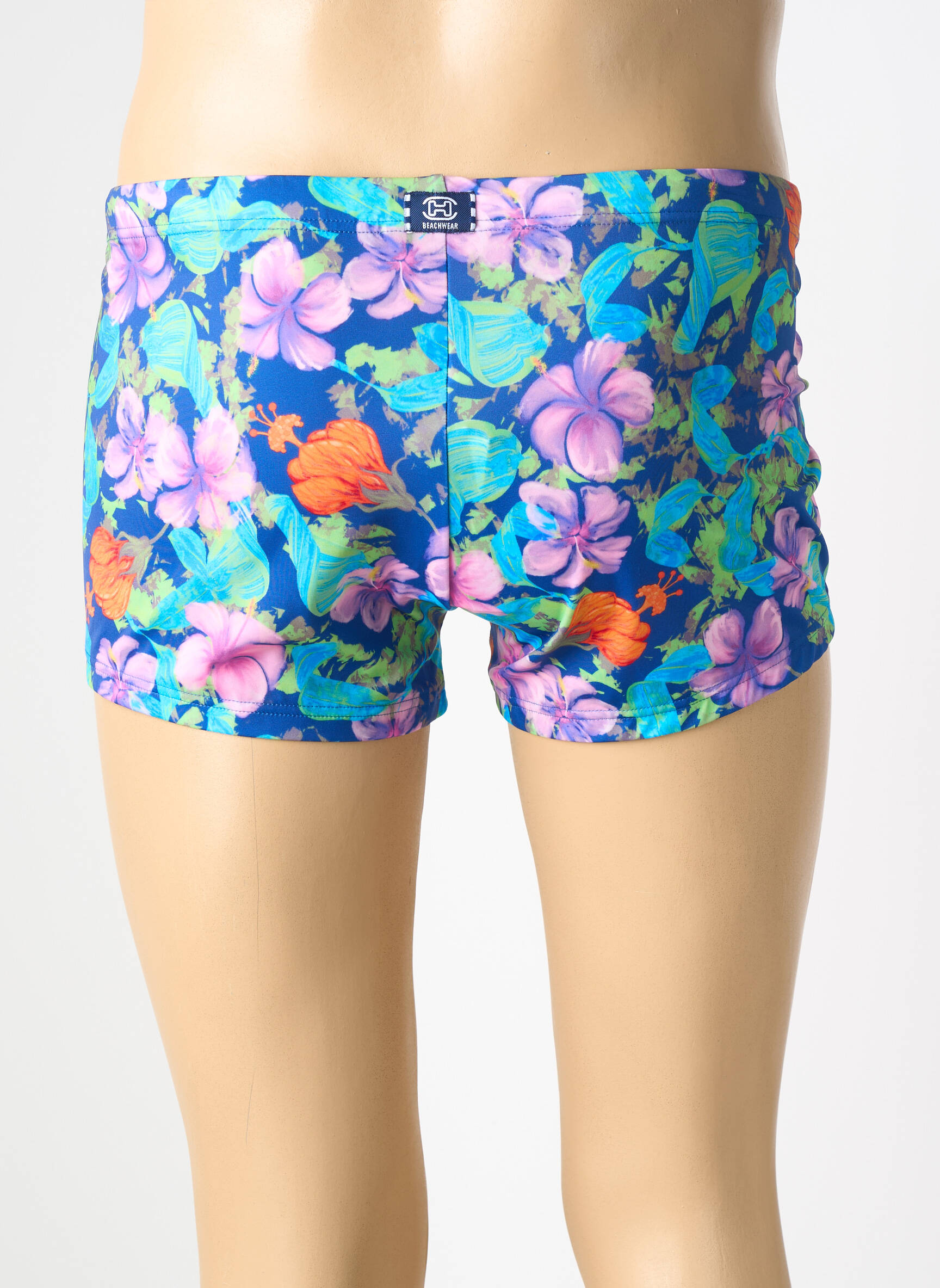 Slip de baie imprimeu floral albastru HOM bărbat