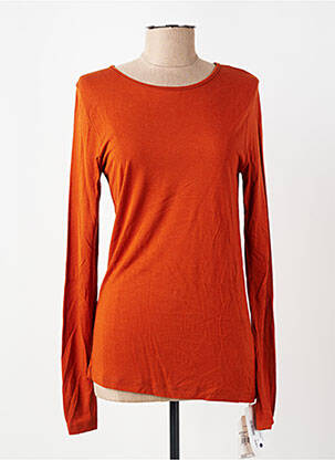 Tricou mâneci lungi mâneci lungi portocalie NICE THINGS femeie