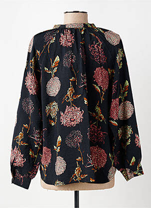 Cămașă imprimeu floral mâneci lungi negru NICE THINGS femeie