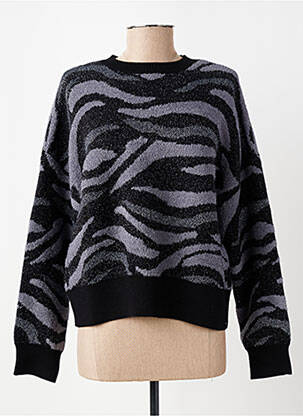 Pulover elasticitate mâneci lungi gri DESIGUAL femeie