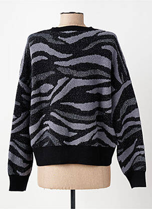Pulover elasticitate mâneci lungi gri DESIGUAL femeie