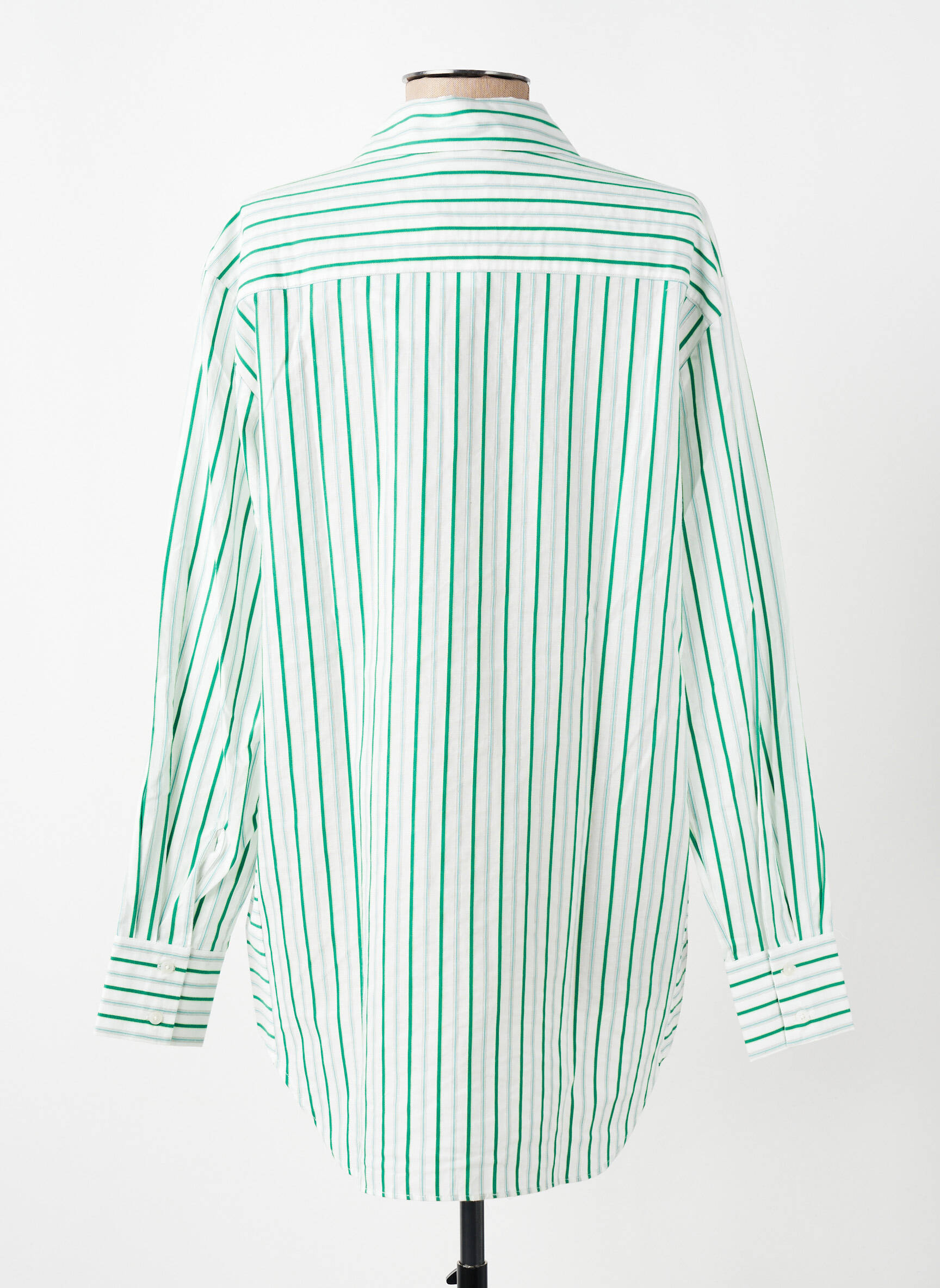 Tunică mâneci lungi guler de bluză verde DESIGUAL femeie