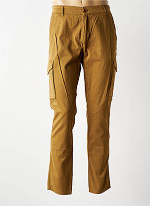 Pantalon cargo talie cu cleme mărime normală maro BENSON & CHERRY bărbat