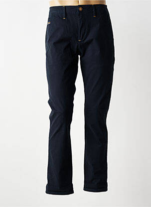 Pantalon chino țesătură poplin mărime normală albastru BENSON & CHERRY bărbat