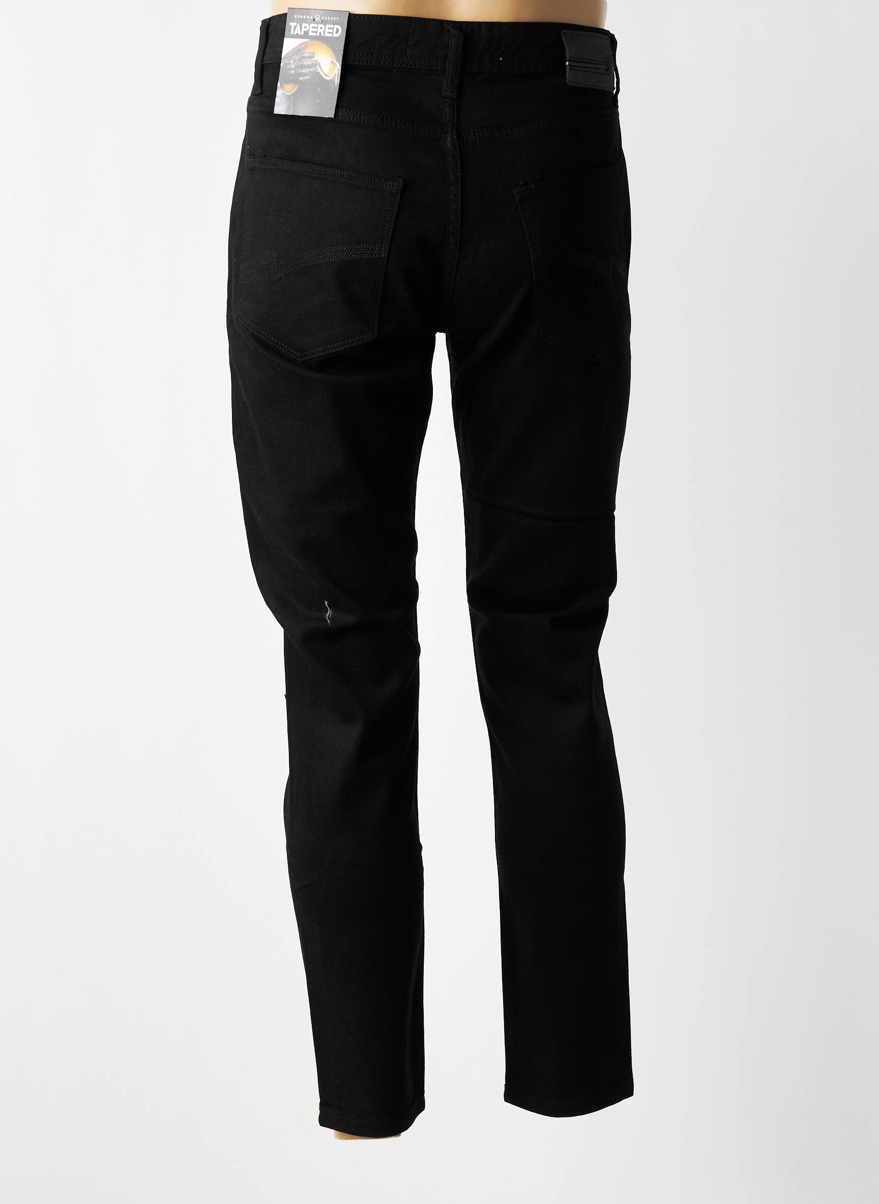 Blugi cu croială slim buzunare negru BENSON & CHERRY bărbat
