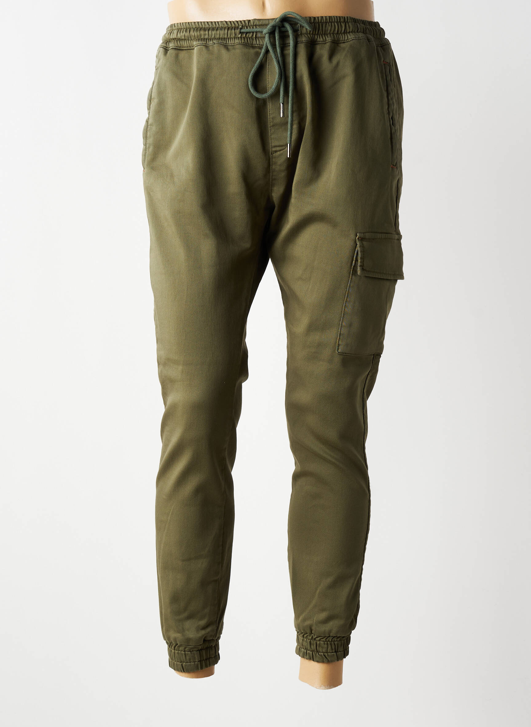 Pantalon cargo multibuzunare talie înaltă verde BENSON & CHERRY bărbat