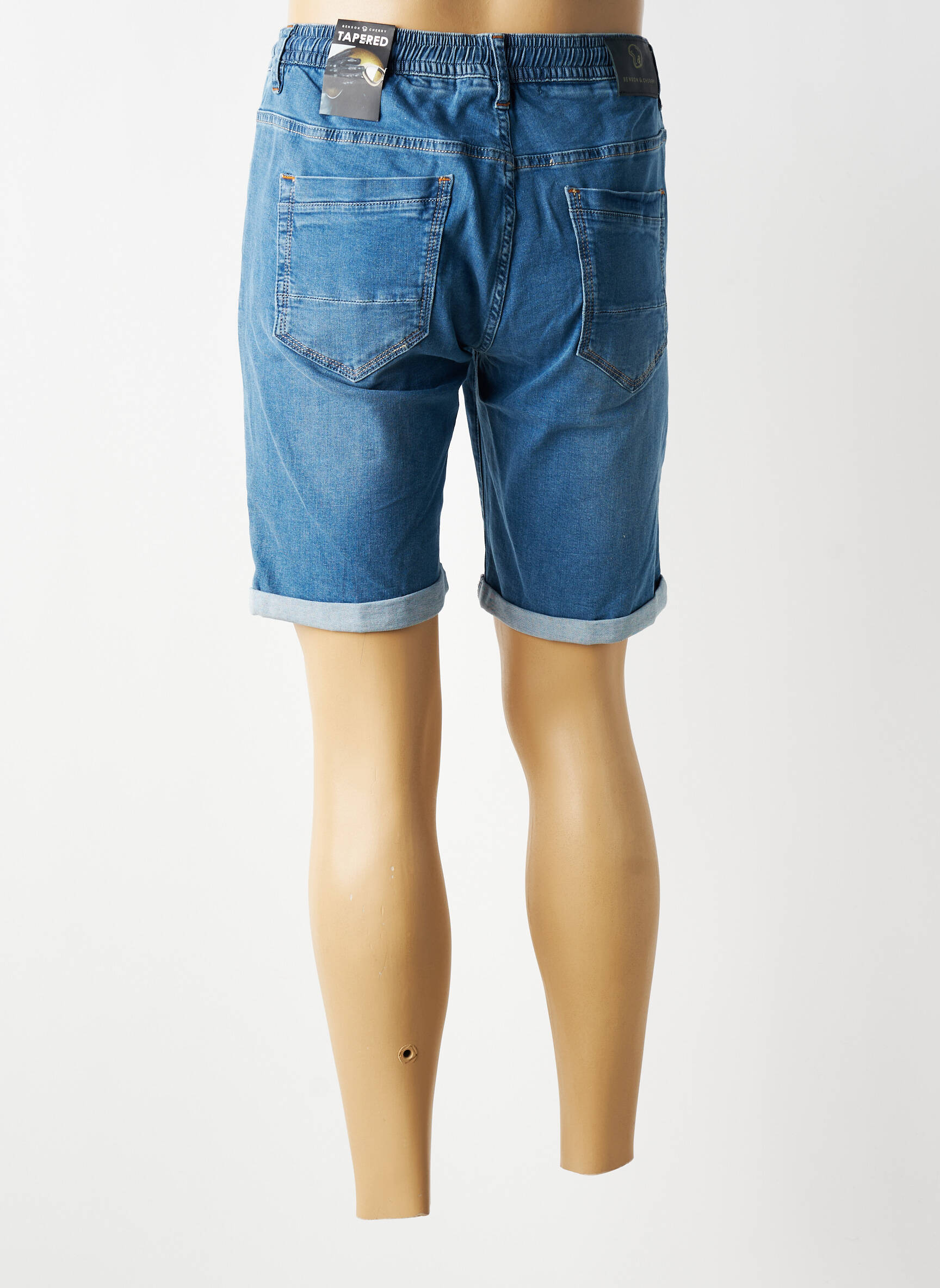 Bermudă țesătură denim mărime normală albastru BENSON & CHERRY bărbat