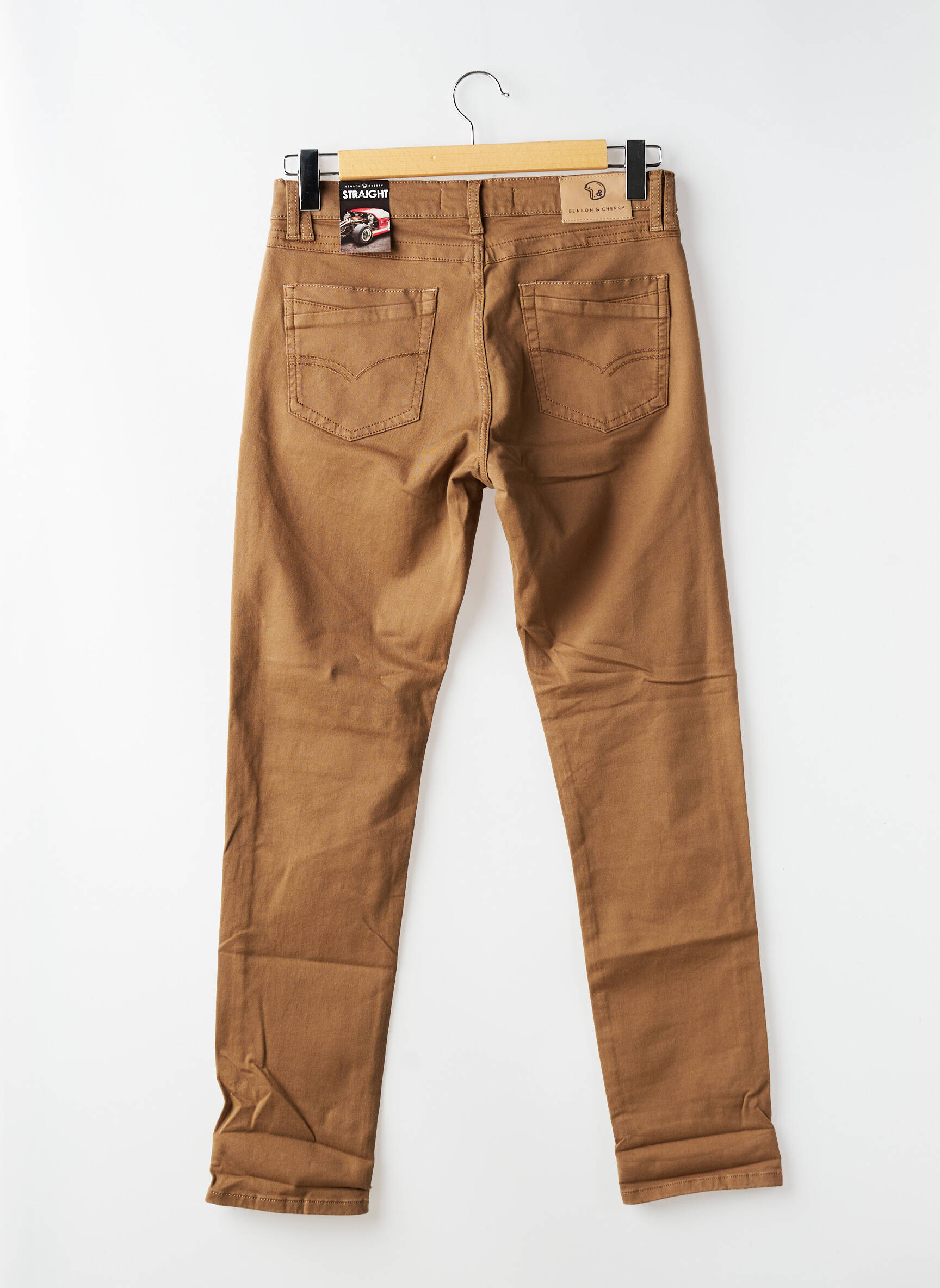 Pantalon slim elasticitate mărime normală maro BENSON & CHERRY bărbat