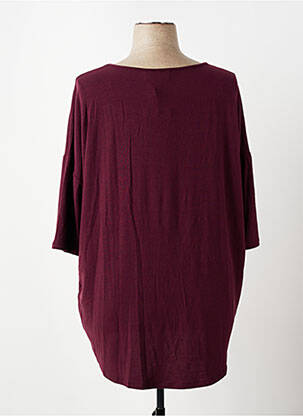 Pulover elasticitate mâneci scurte violet ONLY CARMAKOMA femeie