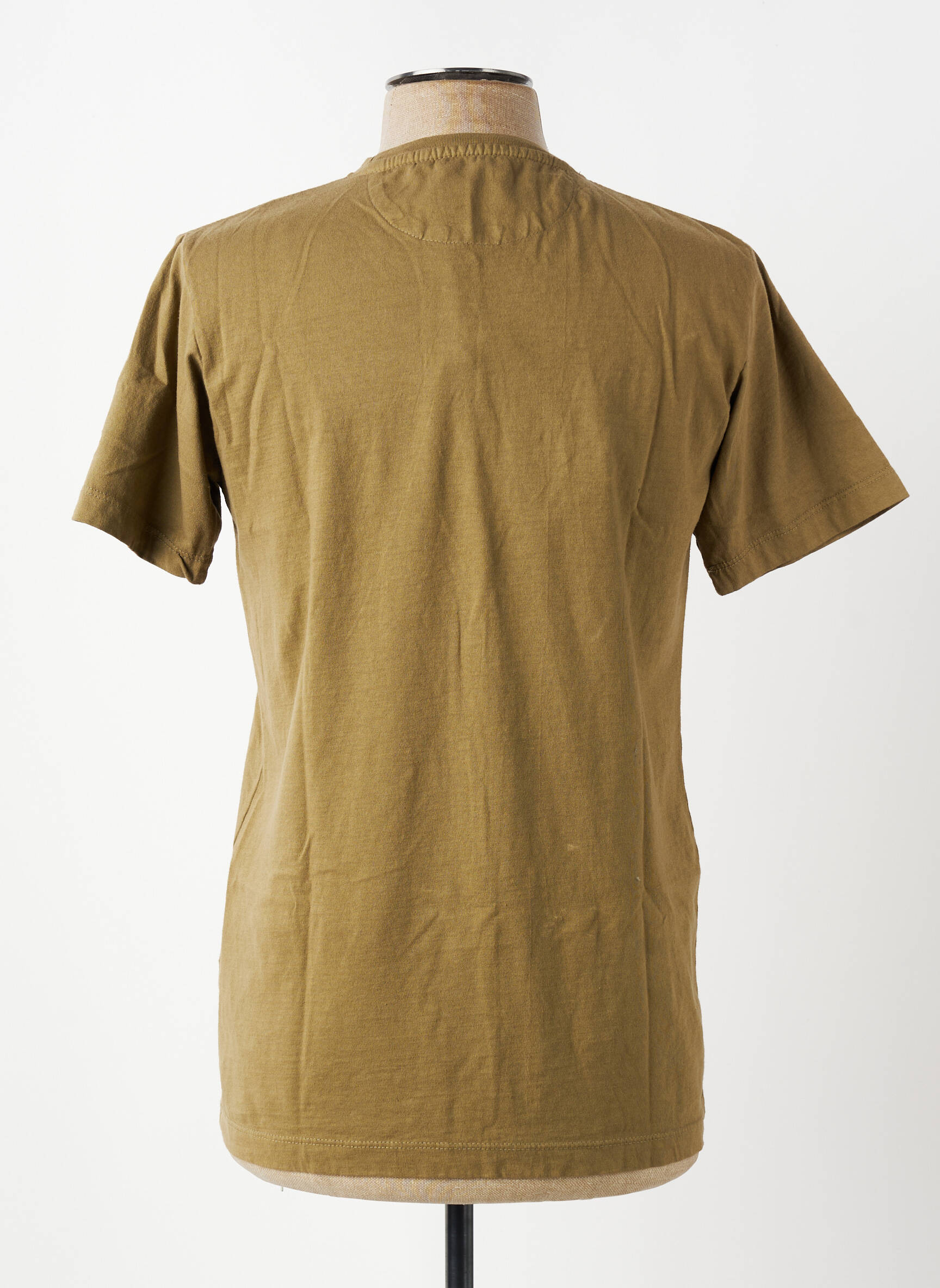 Tricou croială cambrată mâneci scurte verde închis DIKE bărbat