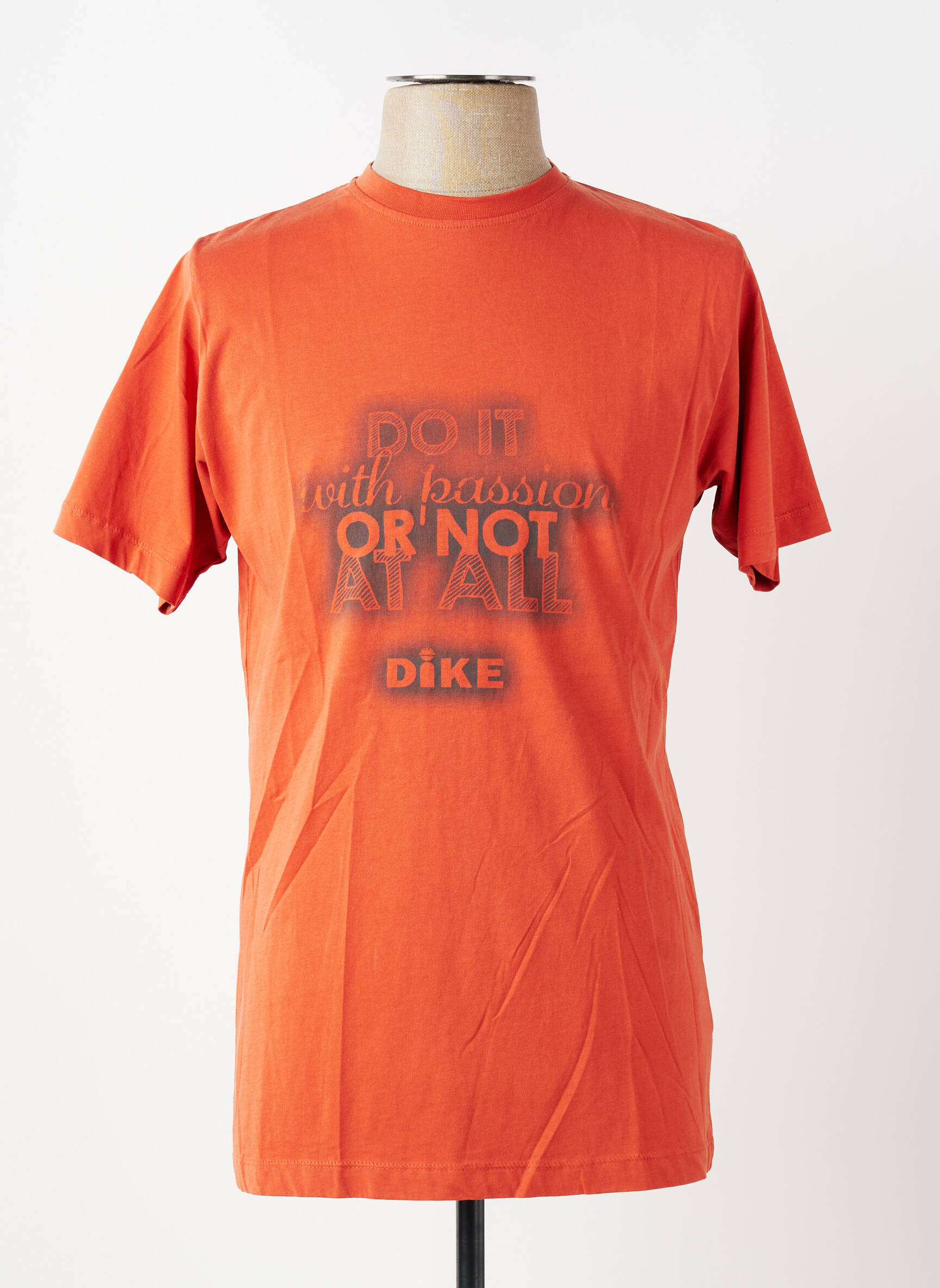 Tricou croială cambrată mâneci scurte portocalie DIKE bărbat