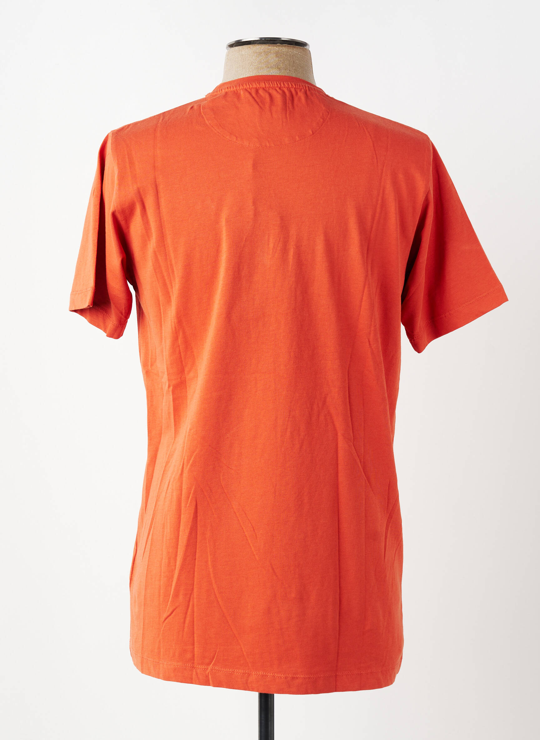 Tricou croială cambrată mâneci scurte portocalie DIKE bărbat