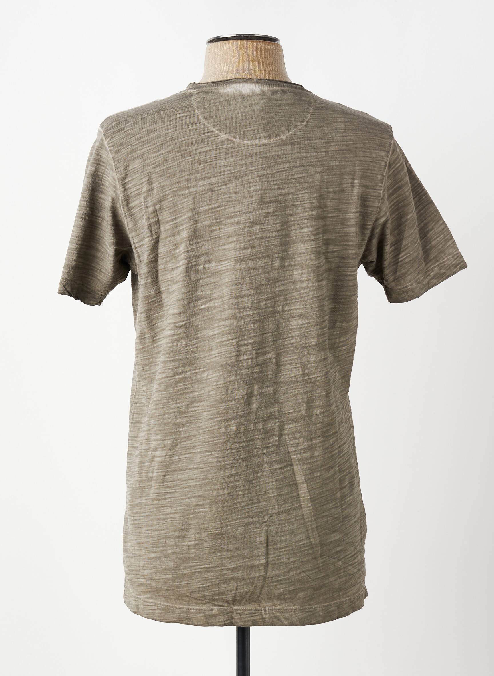 Tricou țesătură melanj mâneci scurte verde DIKE bărbat