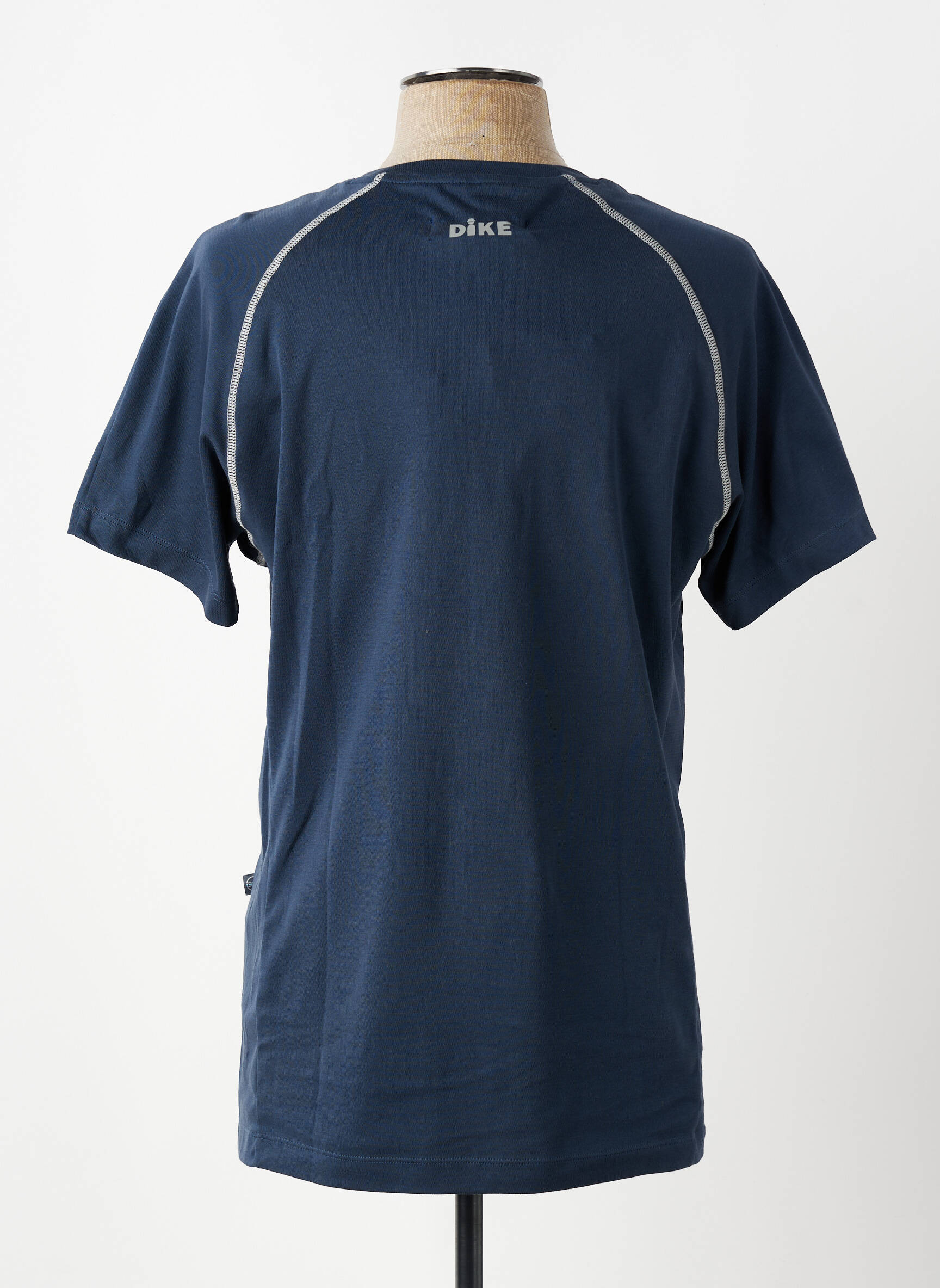 Tricou croială cambrată mâneci scurte albastru DIKE bărbat