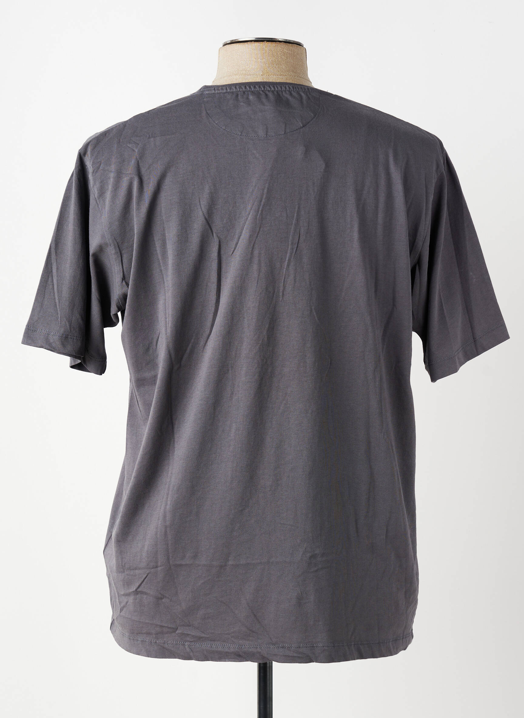 Tricou croială cambrată mâneci scurte gri DIKE bărbat