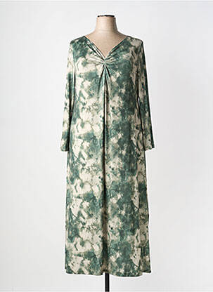 Rochie lungă mâneci lungi mâneci lungi verde AN II VITO femeie