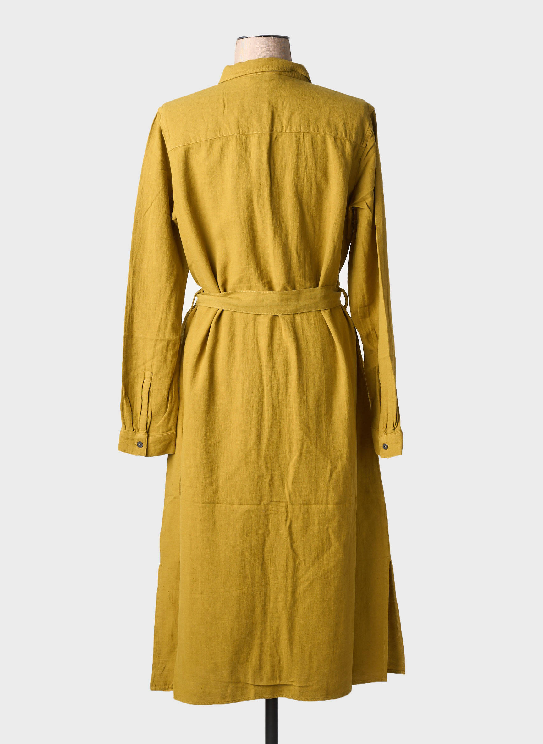 Rochie midi mâneci lungi mâneci lungi verde YEST femeie