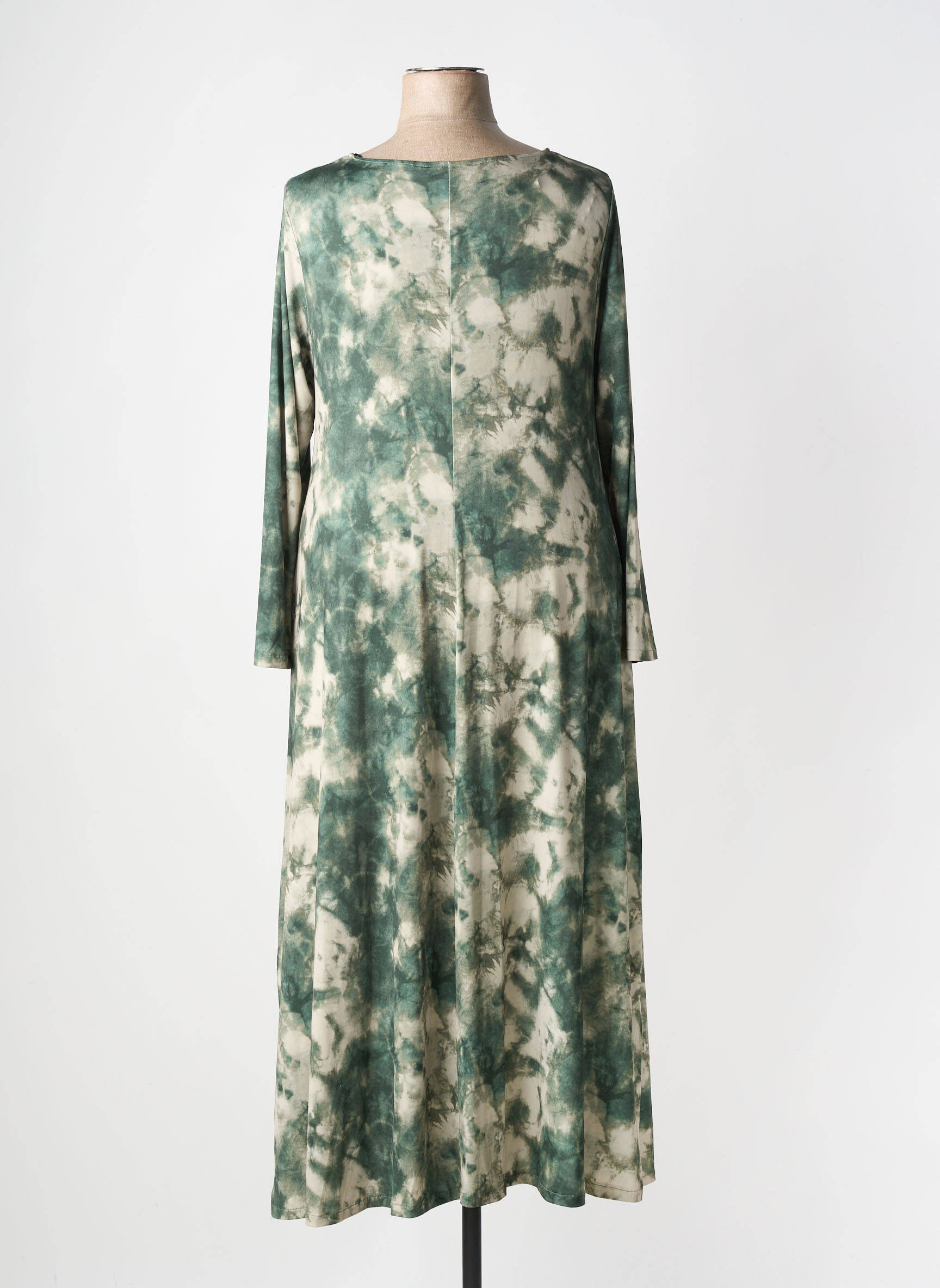 Rochie lungă mâneci lungi mâneci lungi verde AN II VITO femeie