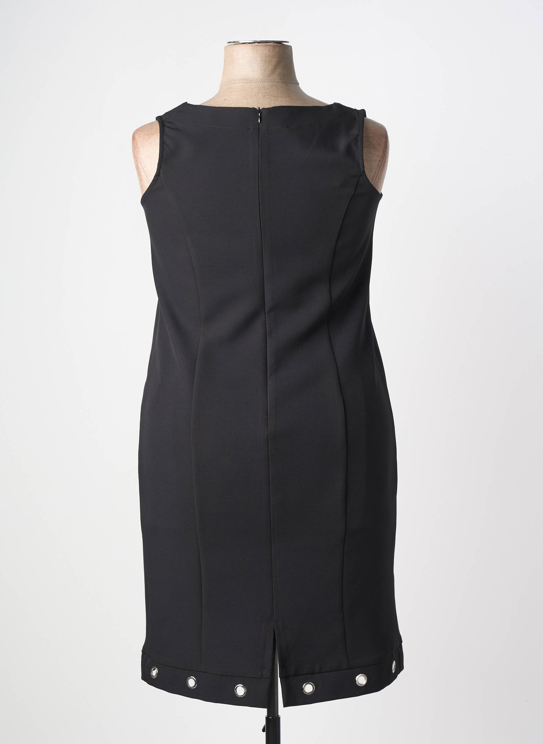 Rochie midi fără mâneci fără mâneci negru AN II VITO femeie