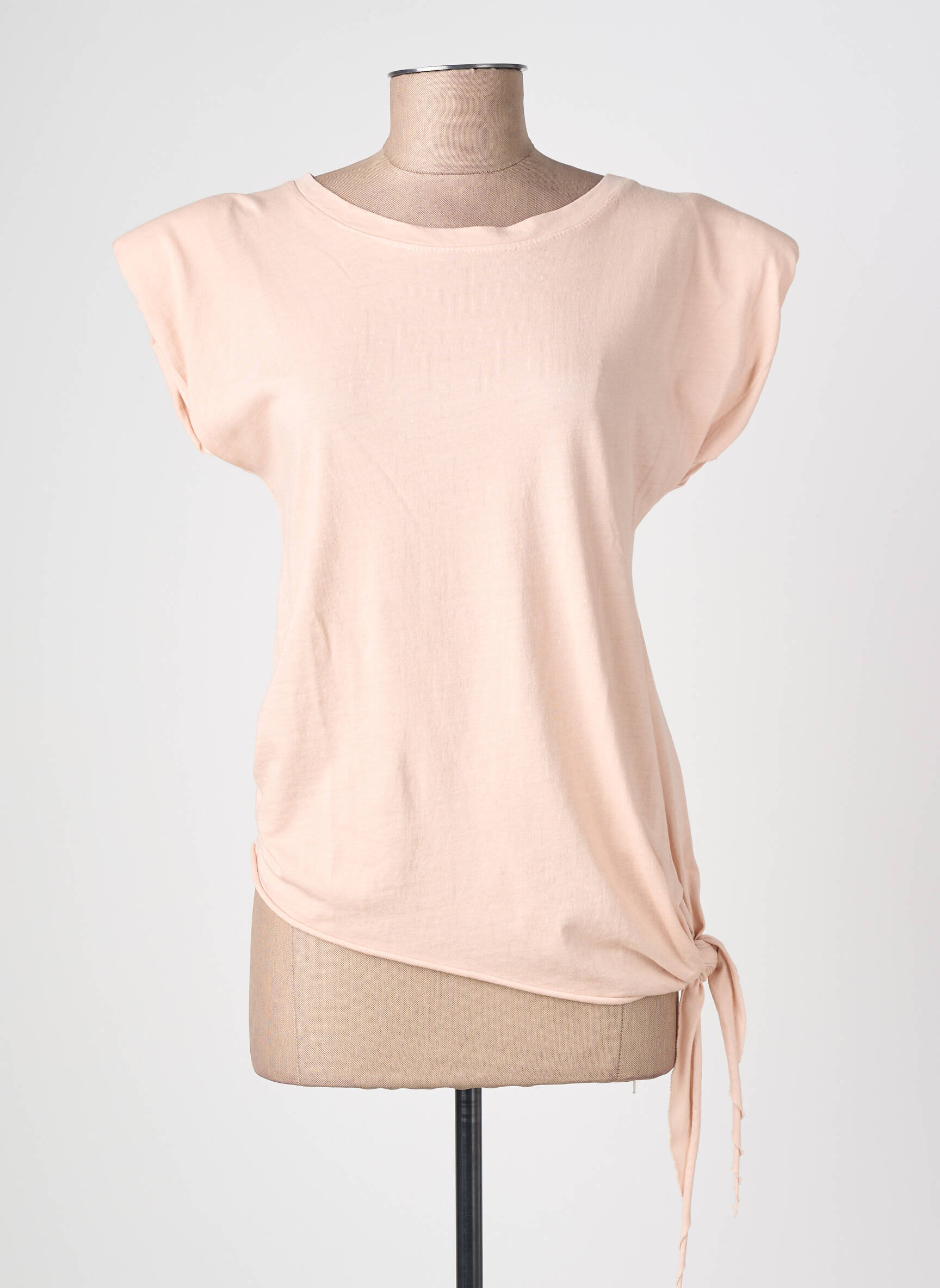 Top elasticitate mâneci scurte roz DREAM VALLEY femeie