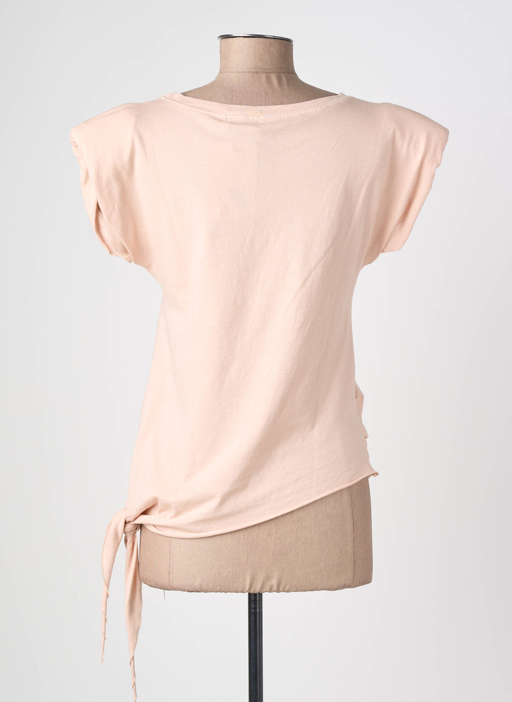 Top elasticitate mâneci scurte roz DREAM VALLEY femeie