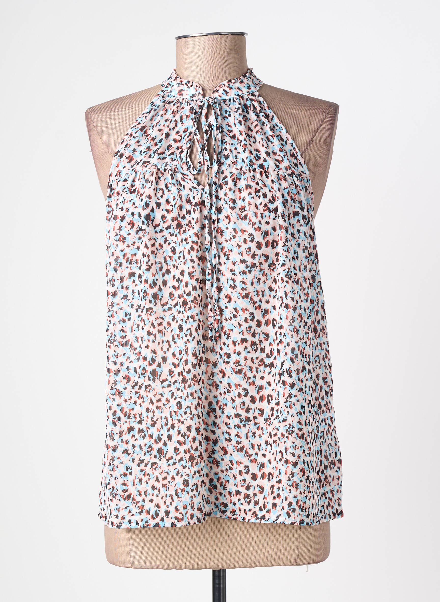 Top țesătură crep fără mâneci roz MOLLY BRACKEN femeie