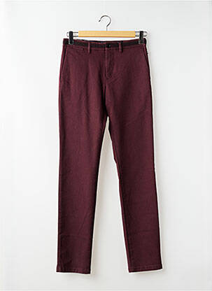 Pantalon chino țesătură melanj talie joasă roșu TOMMY HILFIGER bărbat