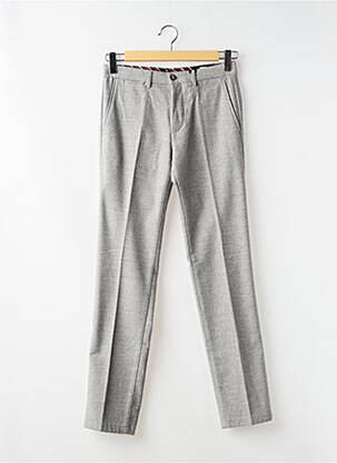 Pantalon slim țesătură melanj talie înaltă gri TOMMY HILFIGER bărbat