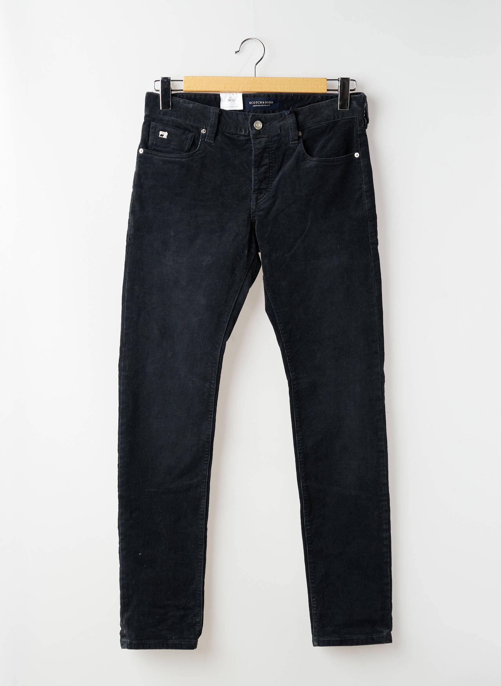 Pantalon slim țesătură catifea mărime normală verde SCOTCH & SODA bărbat