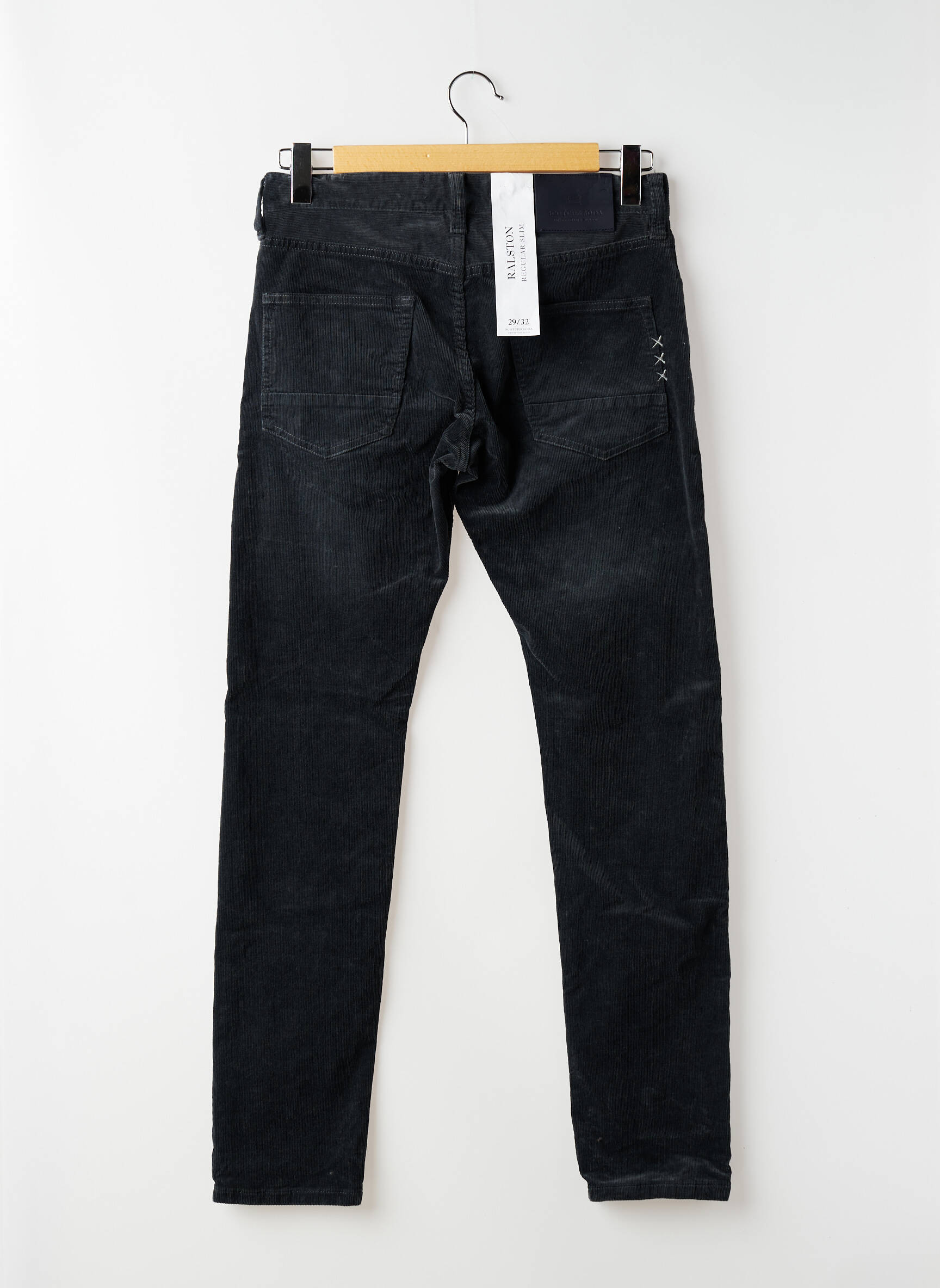 Pantalon slim țesătură catifea mărime normală verde SCOTCH & SODA bărbat