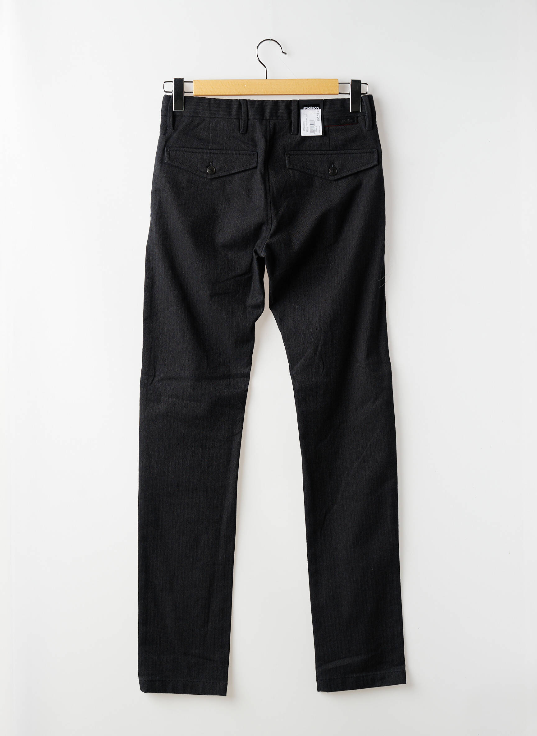Pantalon slim țesătură melanj mărime normală gri STRELLSON bărbat