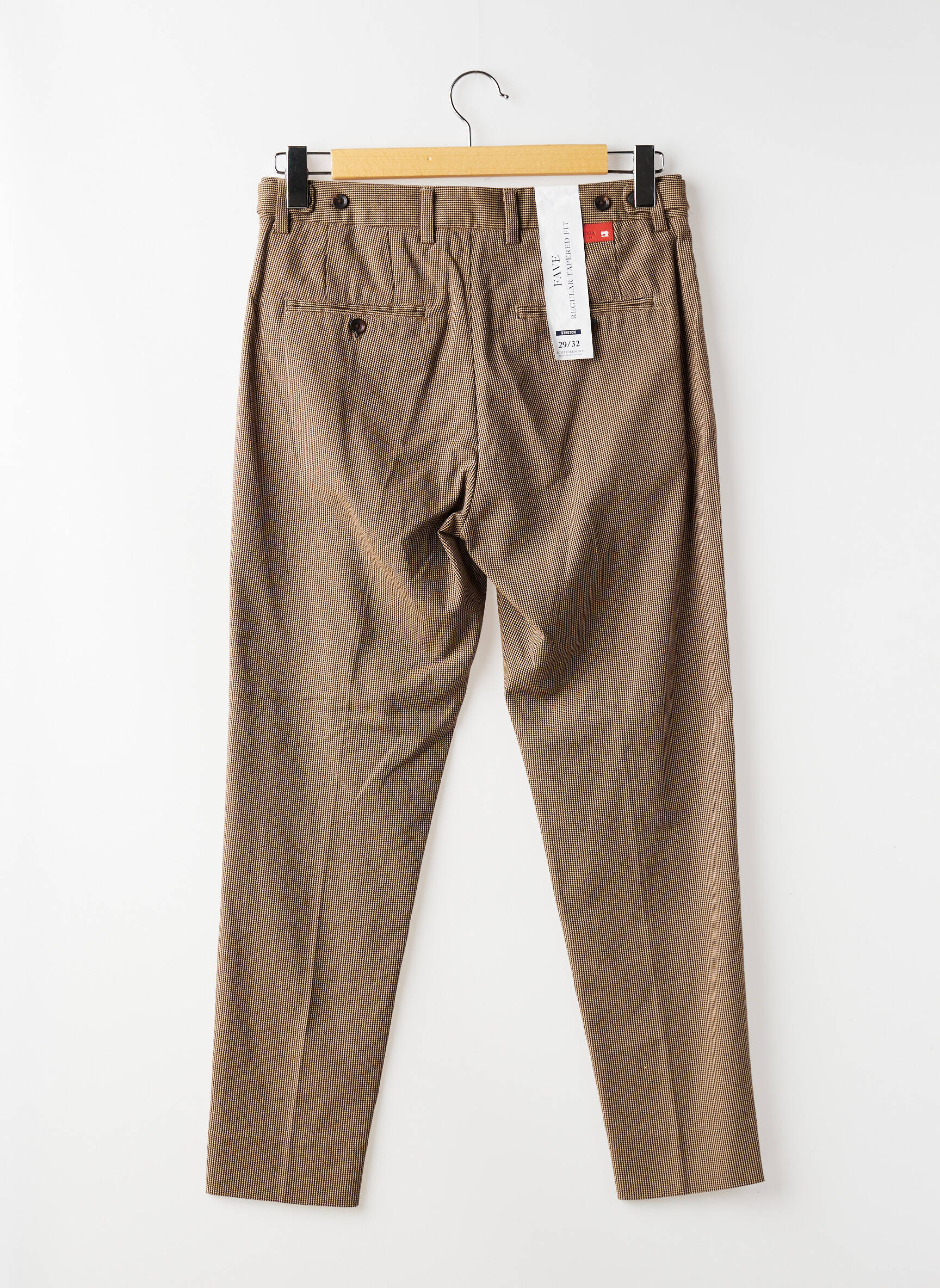 Pantalon chino țesătură melanj mărime normală maro SCOTCH & SODA bărbat