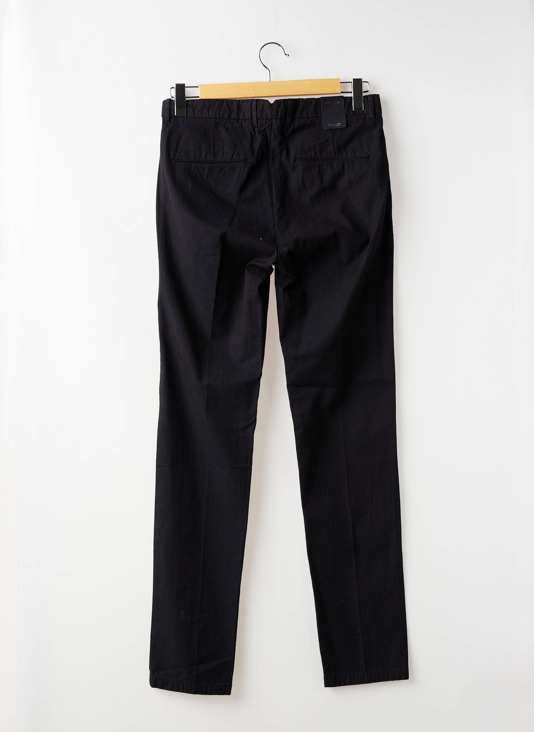 Pantalon chino țesătură poplin talie joasă negru SCOTCH & SODA bărbat