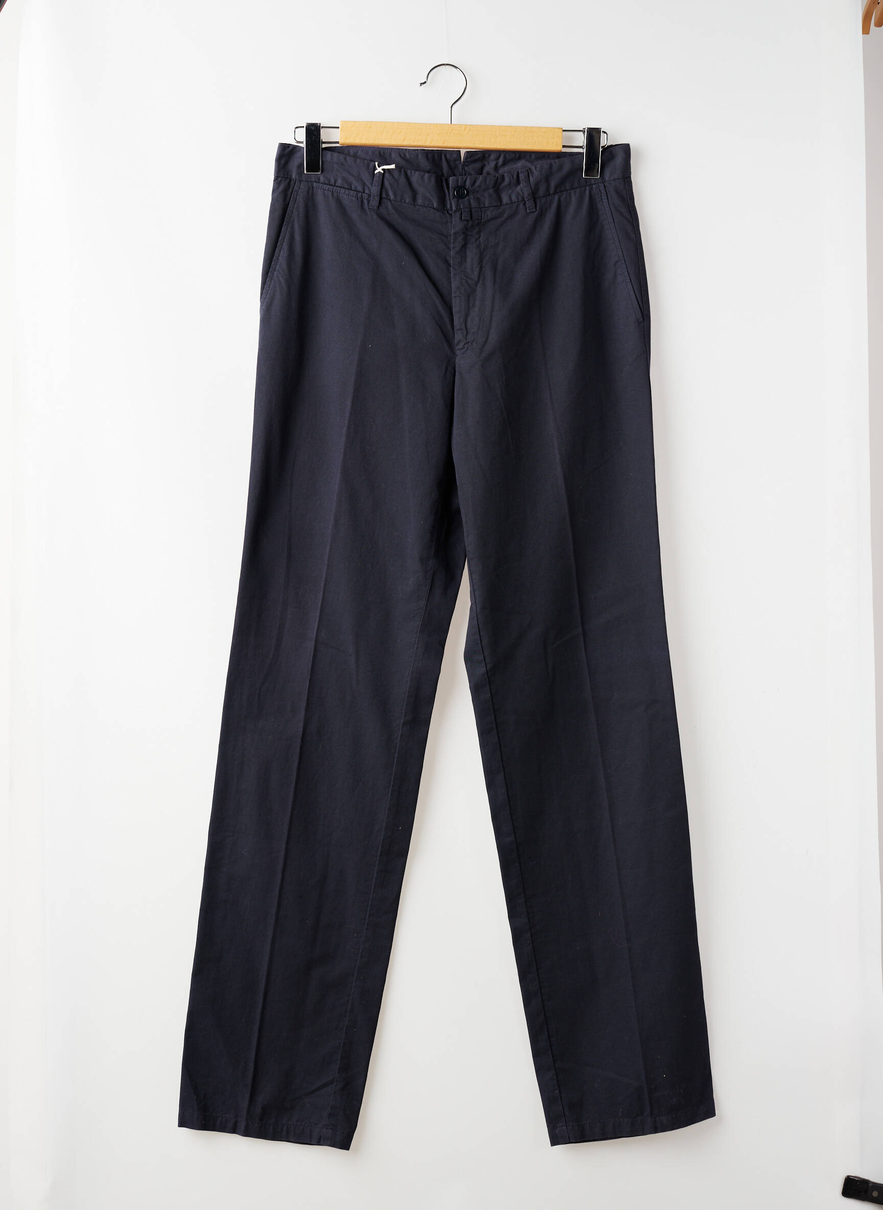 Pantalon chino țesătură poplin mărime normală albastru FACONNABLE bărbat
