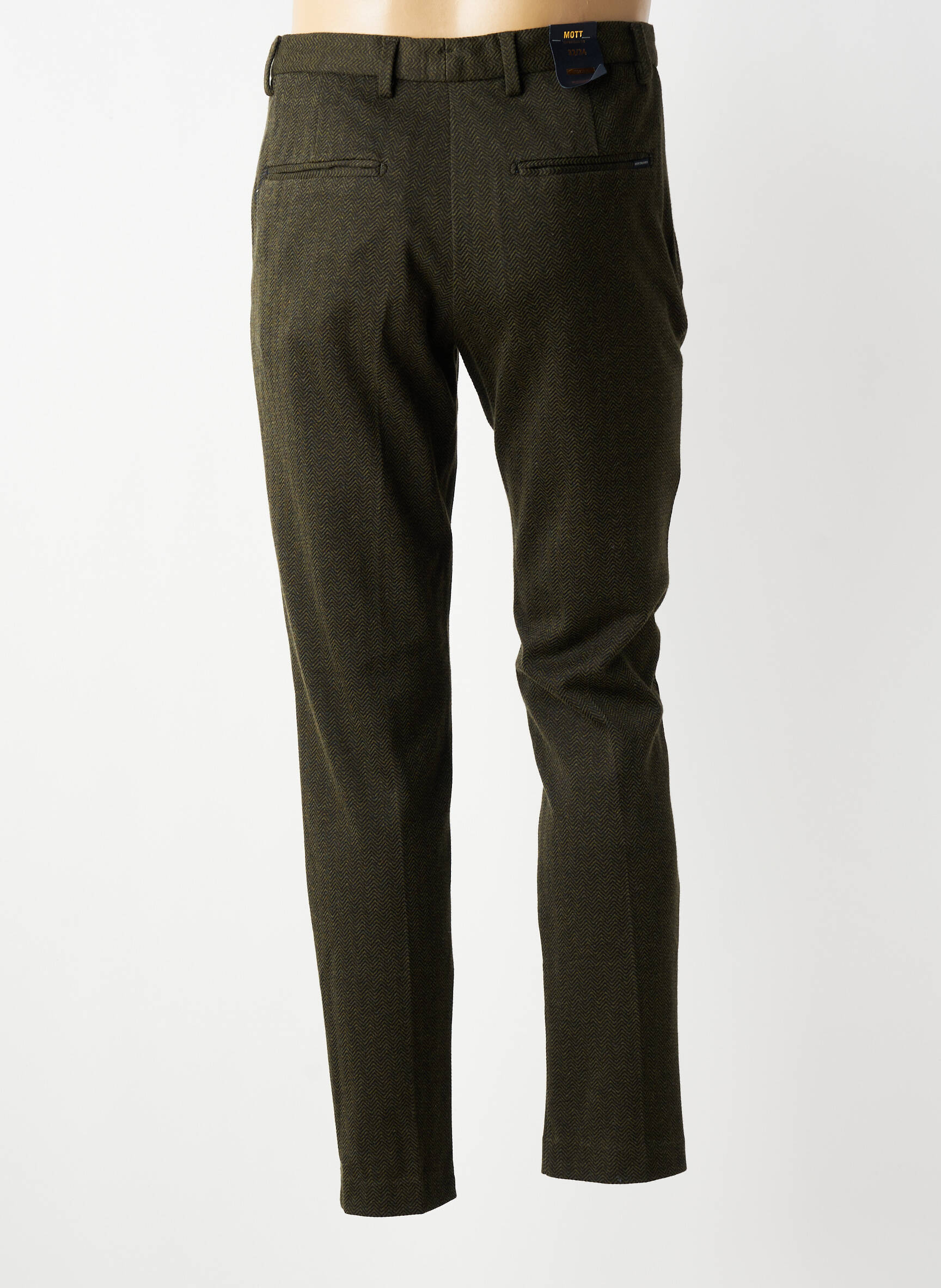 Pantalon chino țesătură melanj mărime normală verde SCOTCH & SODA bărbat