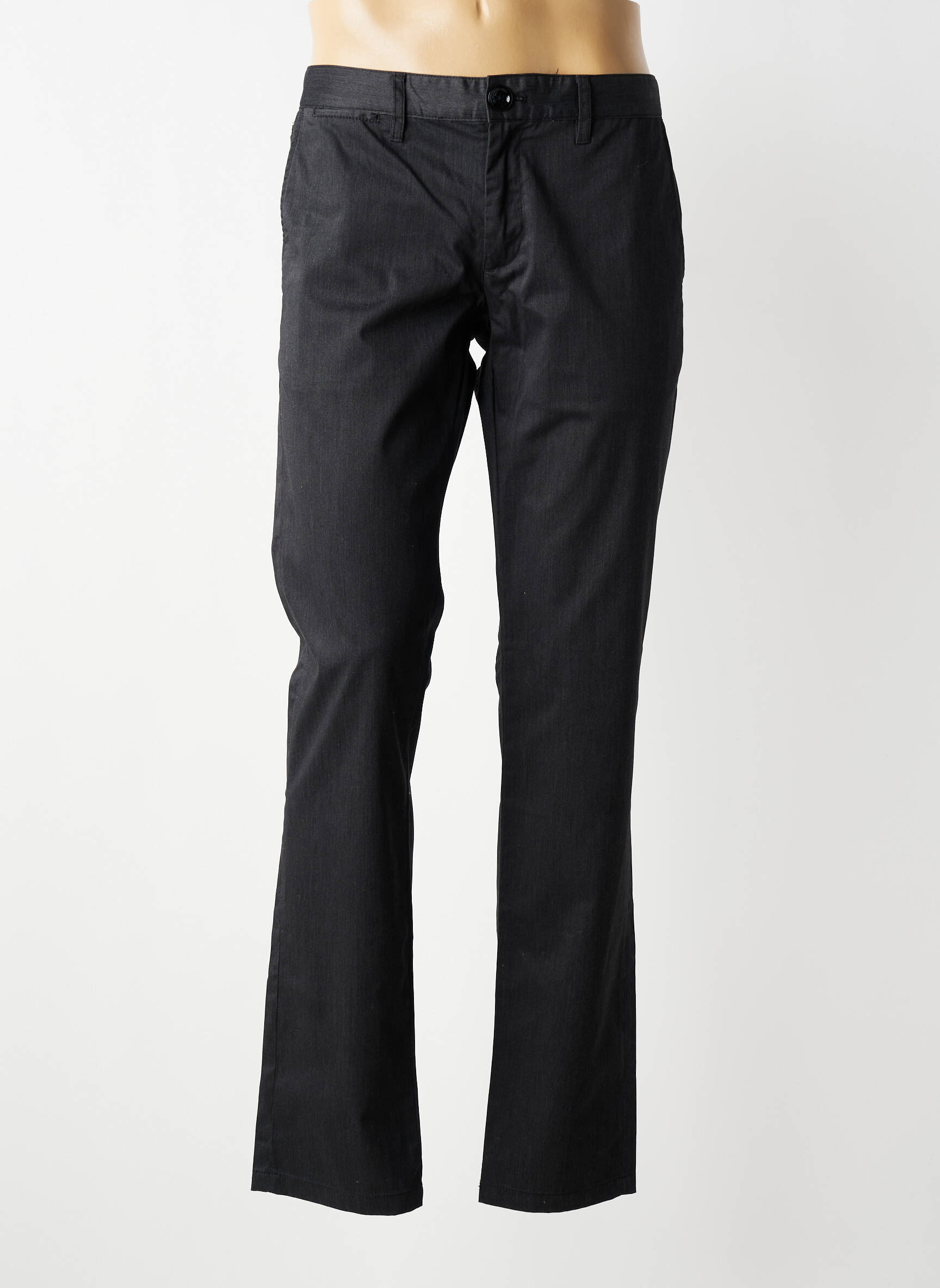 Pantalon drept țesătură melanj mărime normală gri ARMANI bărbat