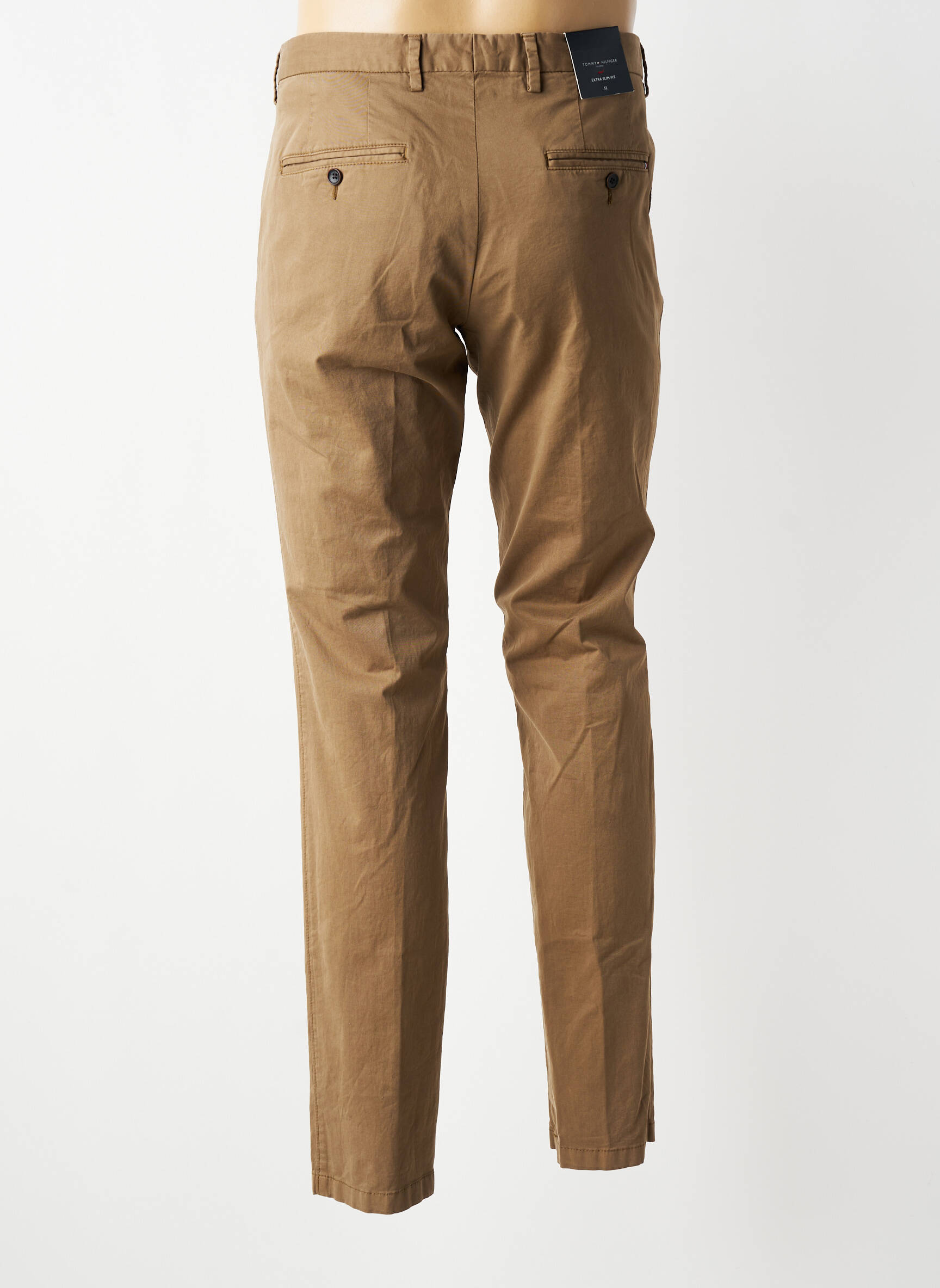 Pantalon chino elasticitate mărime normală maro TOMMY HILFIGER bărbat