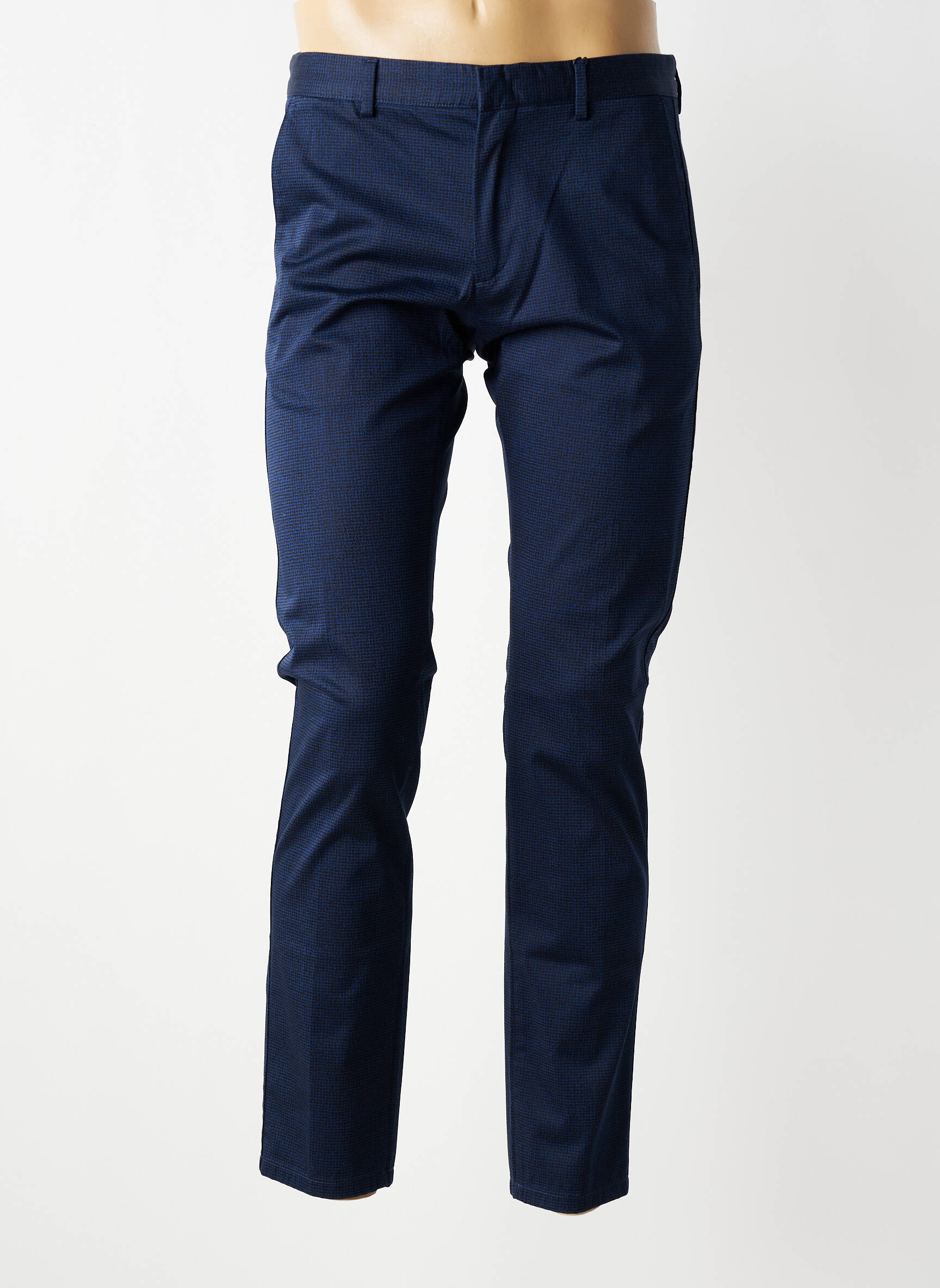 Pantalon chino închidere cu fermoar sub clapetă cu cârlig mărime normală albastru CALVIN KLEIN bărbat