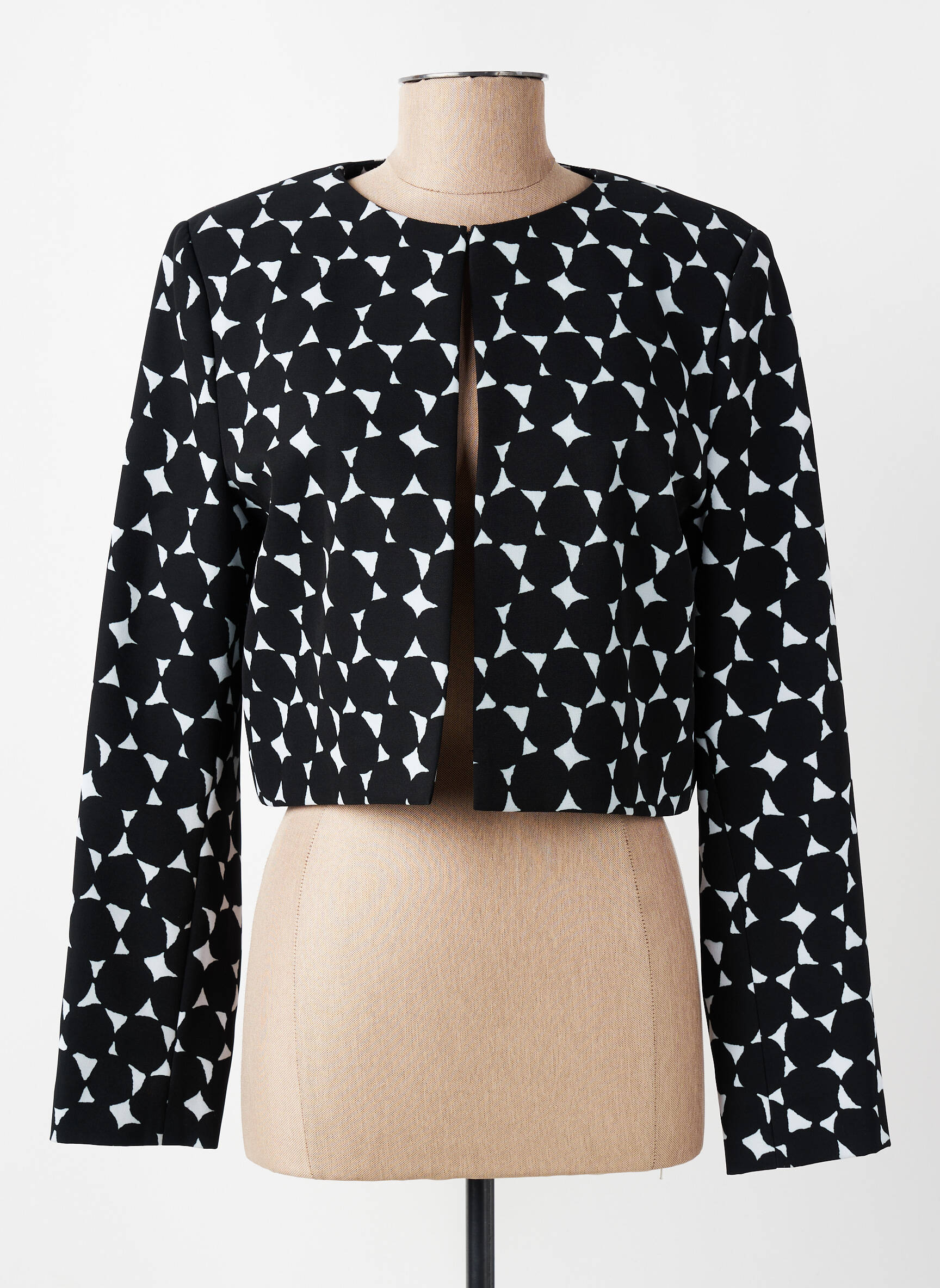 Jachete elegante guler rotund negru MICHAELA LOUISA femeie