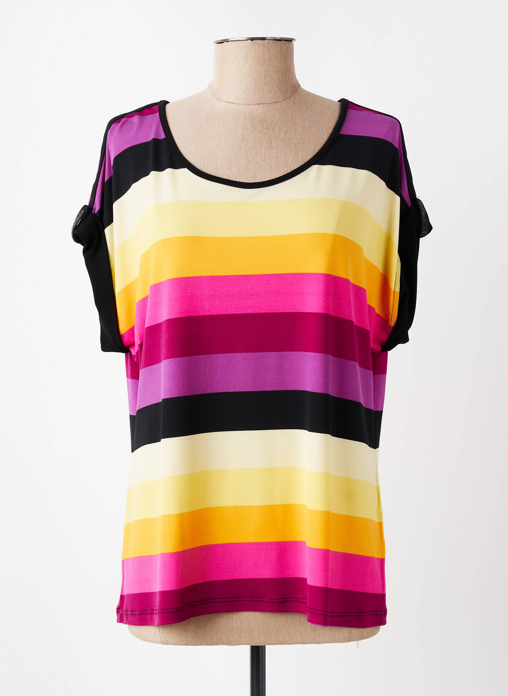 Tricou elasticitate mâneci scurte violet FRANK LYMAN femeie