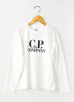 Tricou mâneci lungi mâneci lungi alb CP COMPANY băiat