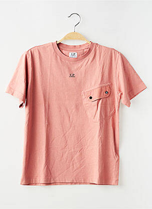 Tricou elasticitate mâneci scurte roz CP COMPANY băiat