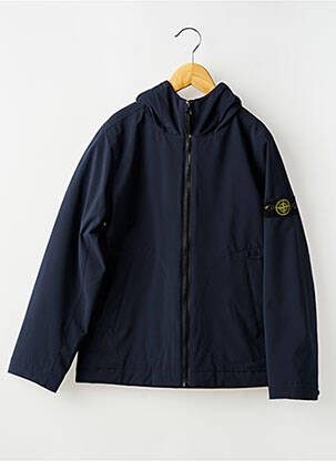 Parka buzunare cu glugă albastru STONE ISLAND băiat