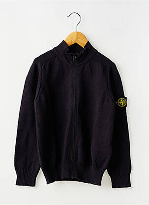 Vestă cu mâneci lungi tricotaj din plasă albastru STONE ISLAND băiat