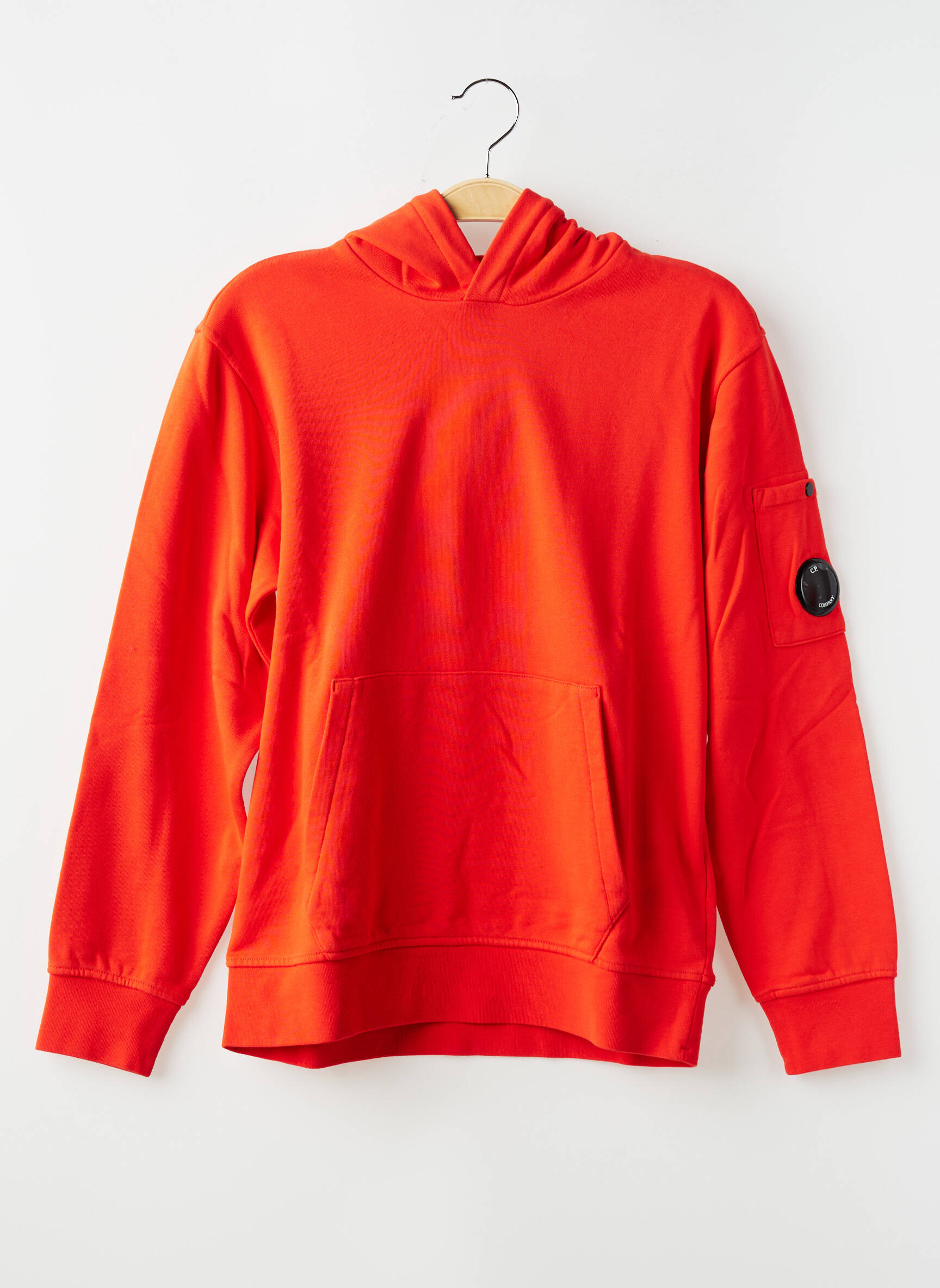 Hanorac cu glugă țesătură jersey mâneci lungi portocalie CP COMPANY băiat