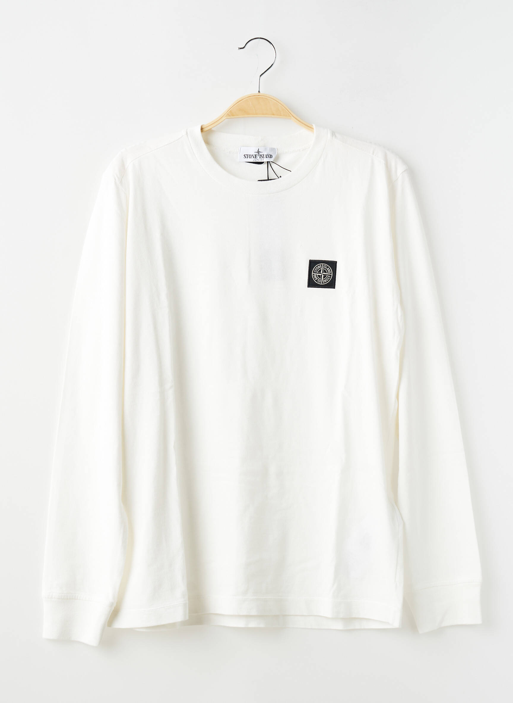 Tricou mâneci lungi mâneci lungi bej STONE ISLAND băiat