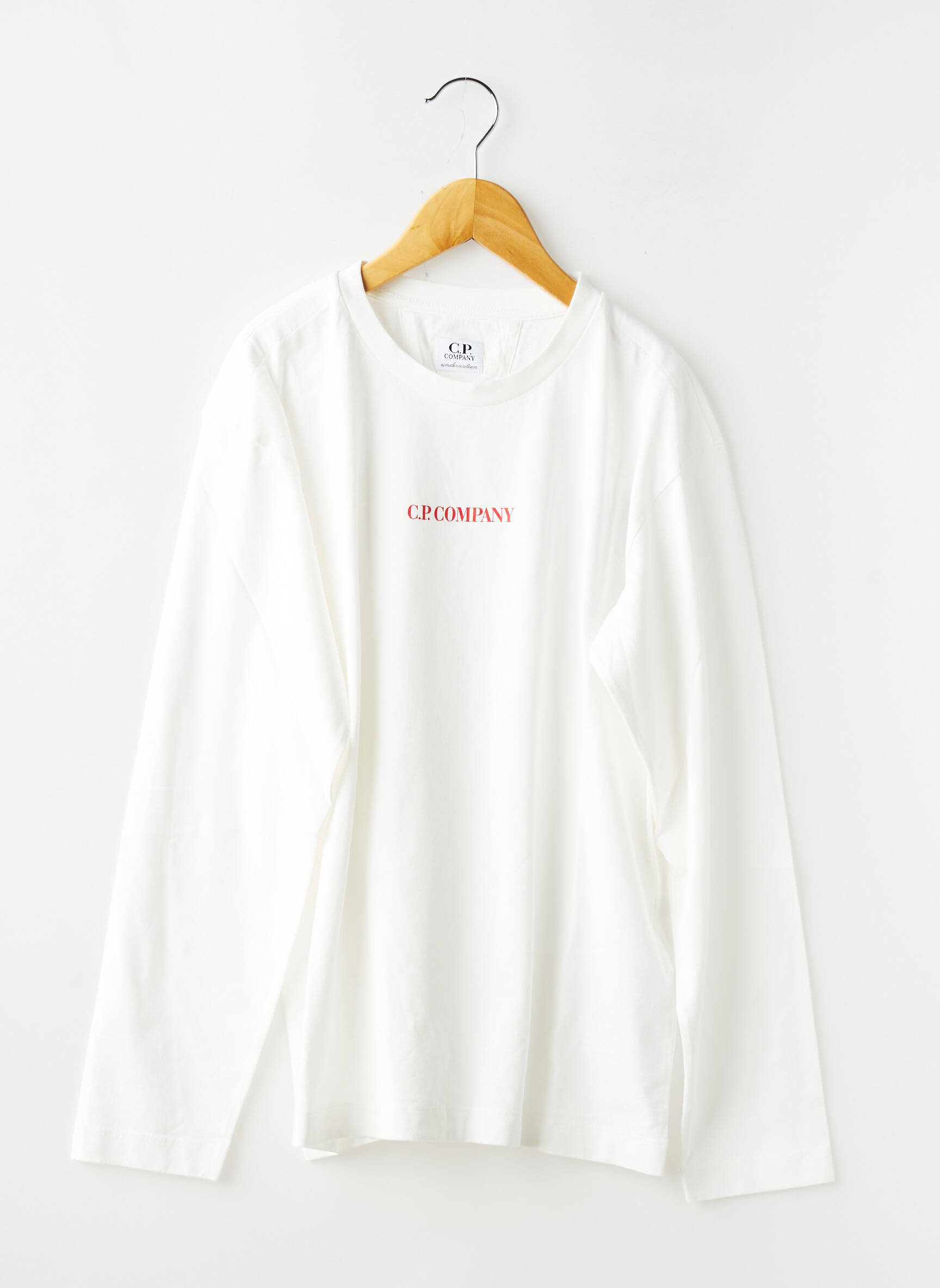 Tricou mâneci lungi mâneci lungi alb CP COMPANY băiat