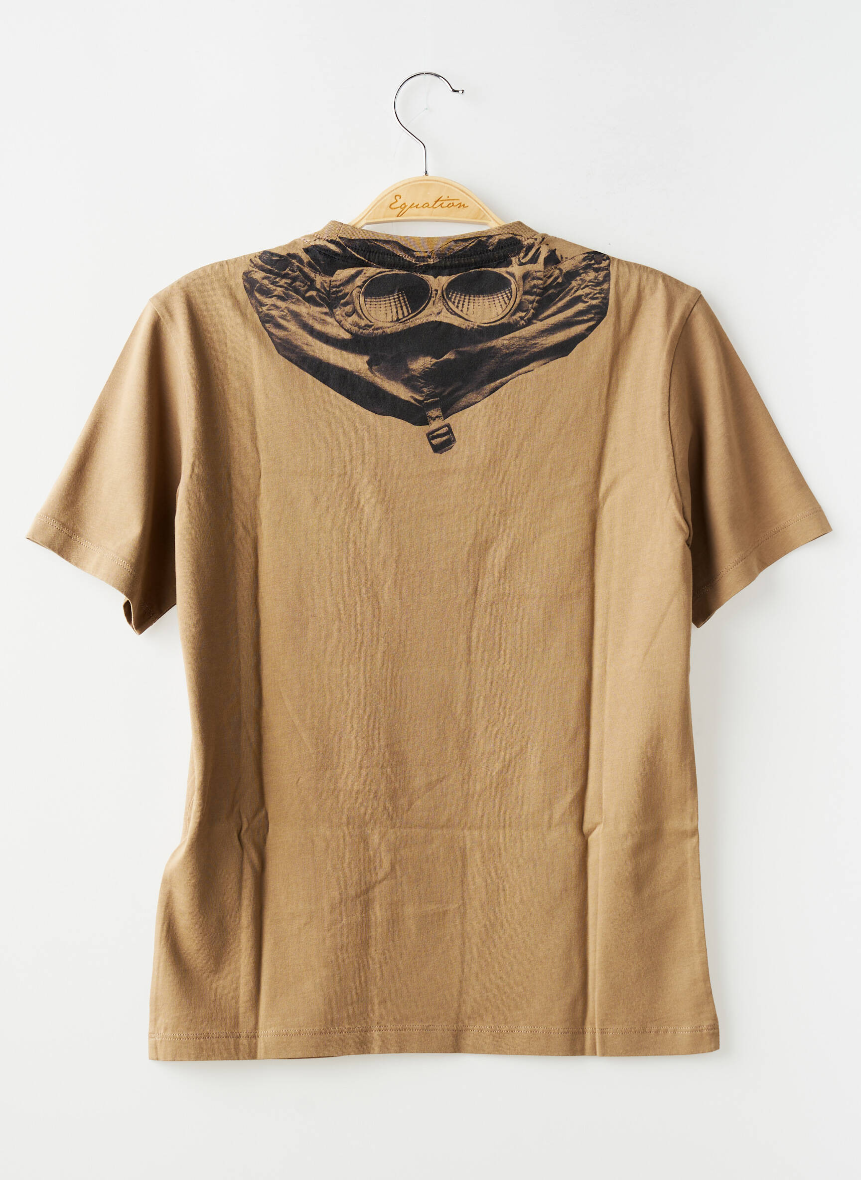 Tricou țesătură jersey mâneci scurte maro CP COMPANY băiat