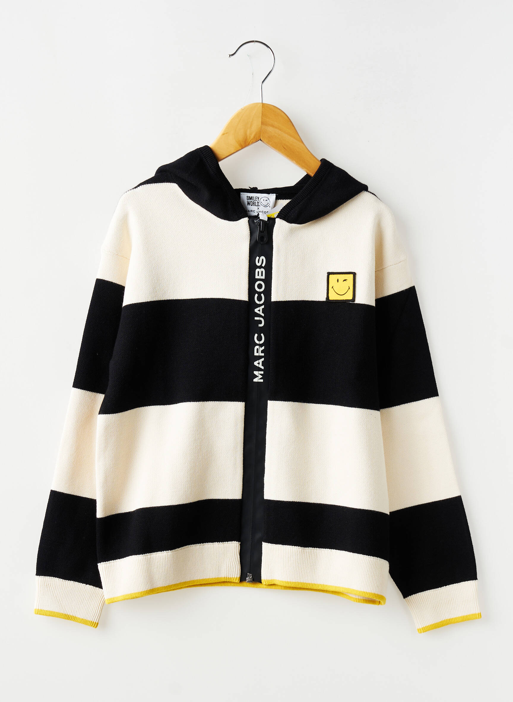 Vestă cu mâneci lungi guler rotund negru MARC JACOBS băiat