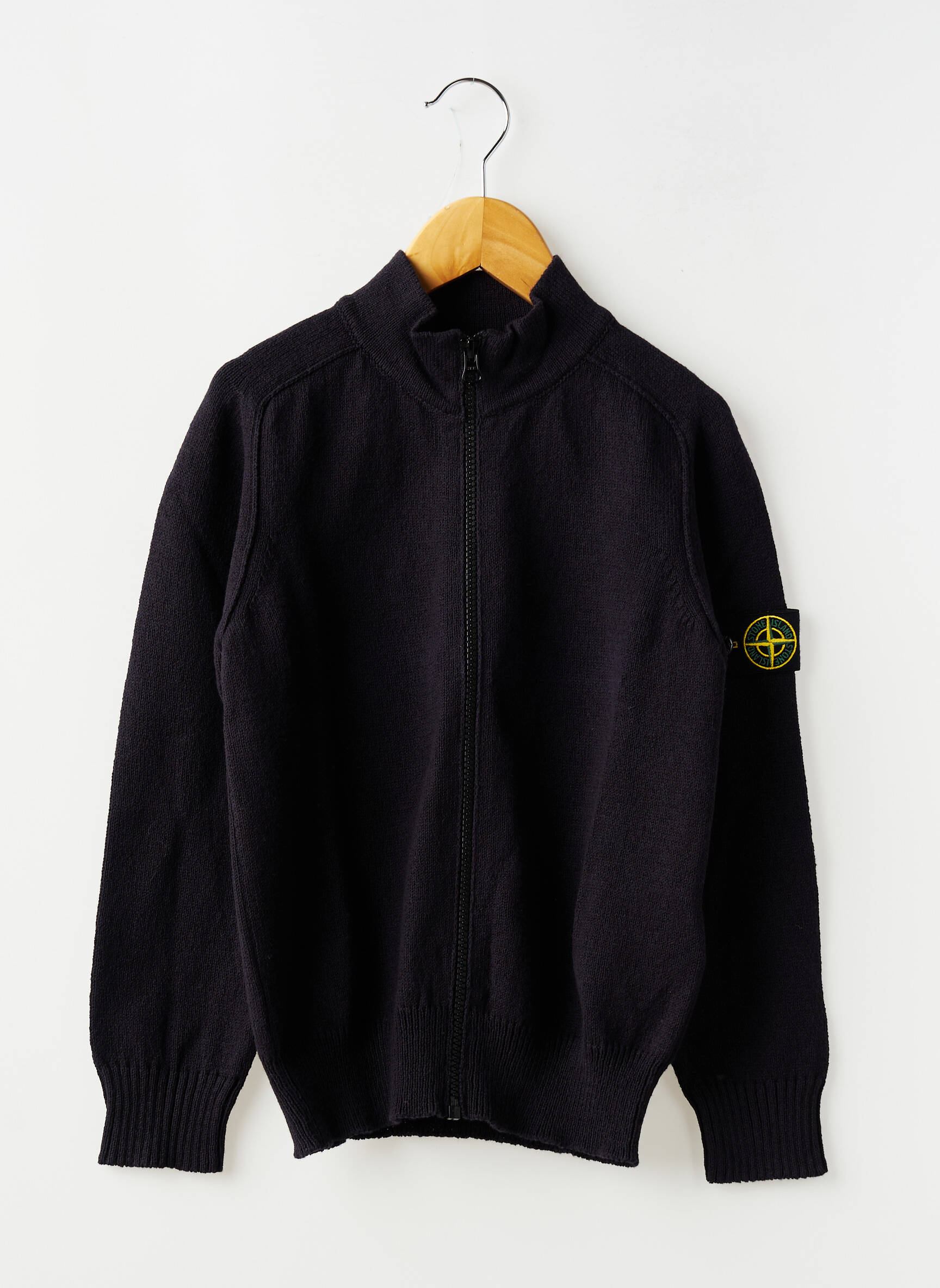 Vestă cu mâneci lungi tricotaj din plasă albastru STONE ISLAND băiat